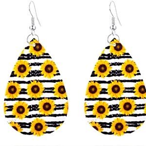 Sunflower earrings